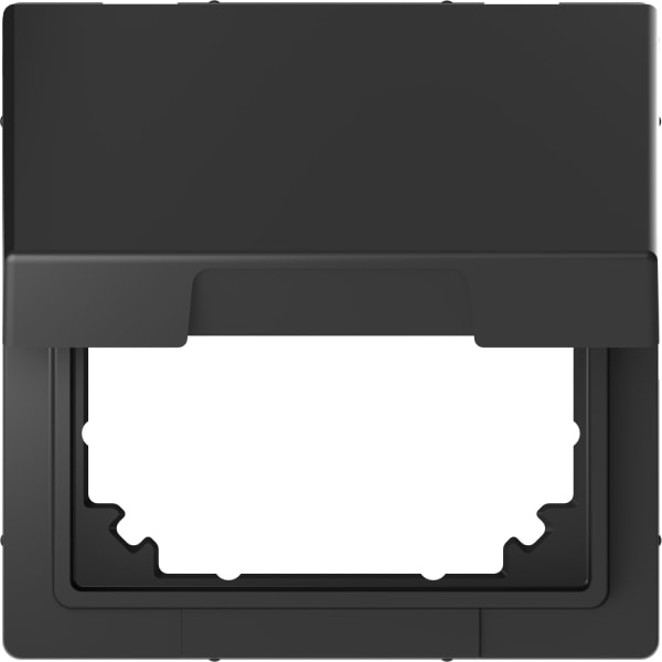 MERTEN - Adapter mit Klappdeckel für Einsätze nach DIN 49075, Anthrazit, System Design