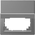 MERTEN - Adapter mit Klappdeckel für Einsätze nach DIN 49075, Edelstahl, System Design
