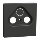 MERTEN - Zentralplatte für Antennensteckdosen, Anthrazit, System Design