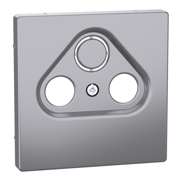 MERTEN - Zentralplatte für Antennensteckdosen, Edelstahl, System Design