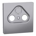 MERTEN - Zentralplatte für Antennensteckdosen, Edelstahl, System Design