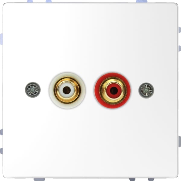 MERTEN - Steckdose für Audio Anschluss, Lotosweiß, System Design