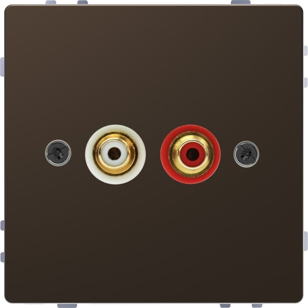 MERTEN - Steckdose für Audio Anschluss, Moccametallic, System Design