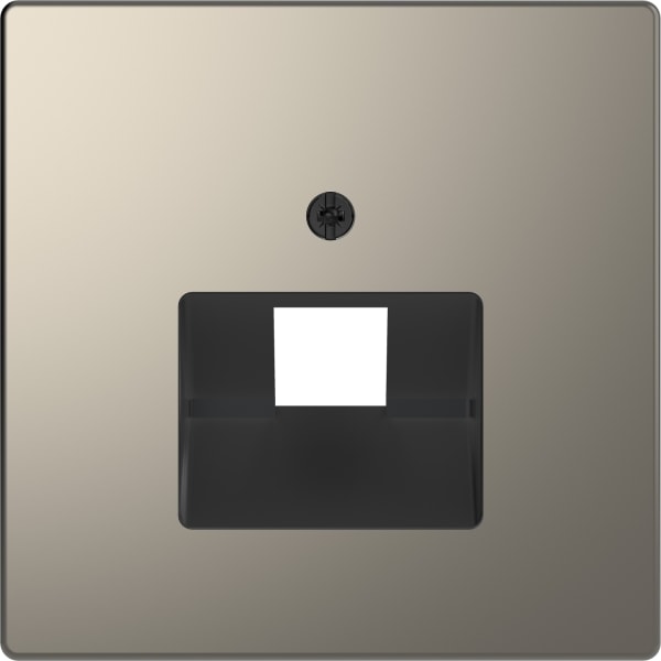 MERTEN - Zentralplatte für UAE-Einsatz, 1fach, Nickelmetallic, System Design