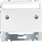 MERTEN - Schrägauslass mit Schriftfeld, Lotosweiß, System Design