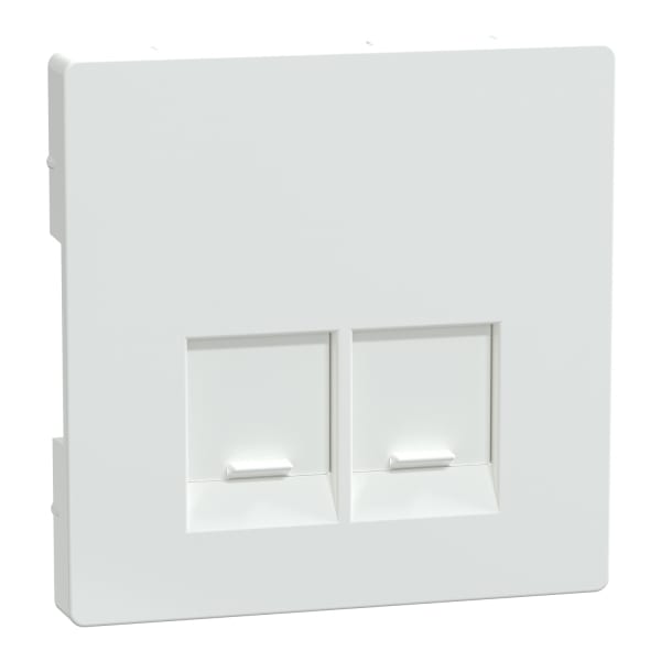 MERTEN - Zentralplatte für Actassi-Connector 2fach, Lotosweiß, System Design