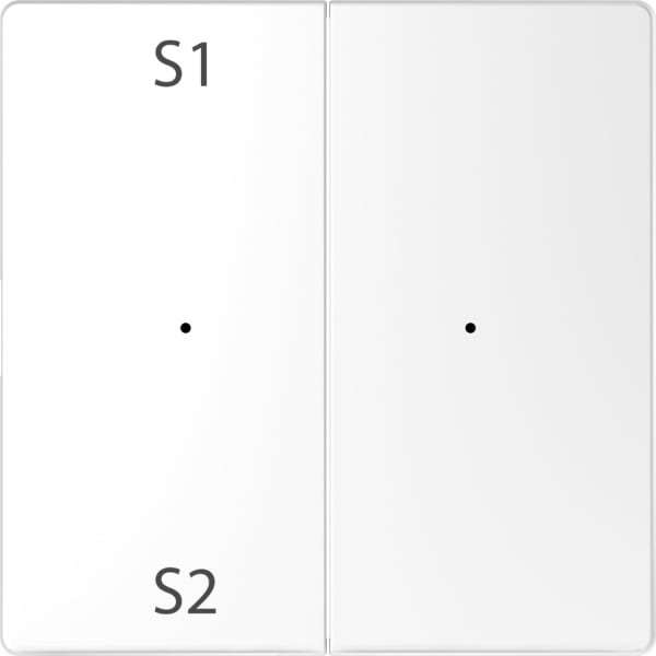 MERTEN - Wippen für Taster-Modul 2fach (Szene1/2, blank), Lotosweiß, System Design