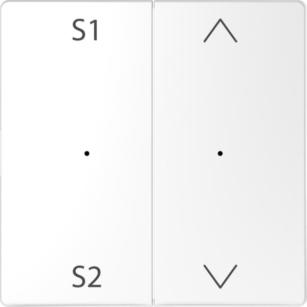 MERTEN - Wippen für Taster-Modul 2fach (Szene1/2, Auf/Ab), Lotosweiß, System Design