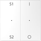MERTEN - Wippen für Taster-Modul 2fach (Szene1/2, 1/0), Lotosweiß, System Design