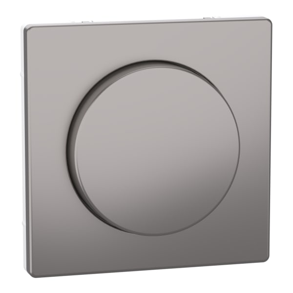 MERTEN - Zentralplatte mit Drehknopf, Nickelmetallic, System Design