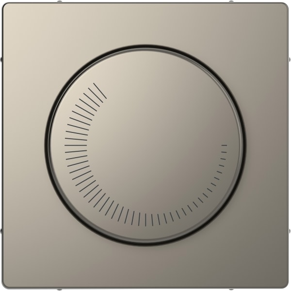 MERTEN - Zentralplatte für Drehzahlsteller, Nickelmetallic, System Design