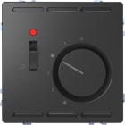 MERTEN - Raumtemperaturregler 24 V m. Schalter u. Zentralplatte, Anthrazit, System Design