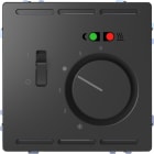MERTEN - Fußbodentemperaturr. 230V m. Schalter u. Zentralpl., Anthrazit, System Design