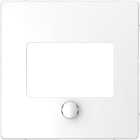 MERTEN - Zentralplatte für Universal Temperaturregler-Einsatz mit Touch-Display Lotosweiß