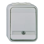 ELSO - Universal-Schalter beleuchtet 10A AquaTop Steckklemme licht/basaltgrau