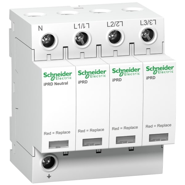 SCHNEIDER ELECTRIC - Überspannungsabl. iPRD8r, Typ 3, Steckbare Schutzmodule, 3P+N, Imax 8kA