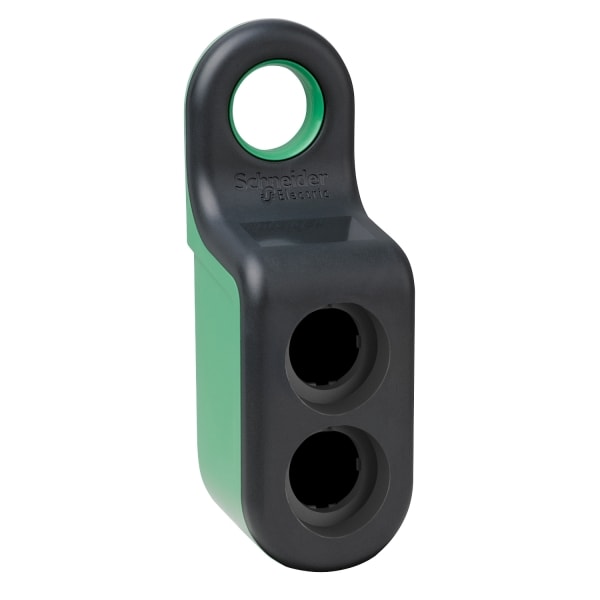 SCHNEIDER ELECTRIC - Leergehäuse, Harmony XB5R, 2 Bohrungen, Kunststoff, Ø22mm, schwarz, grün