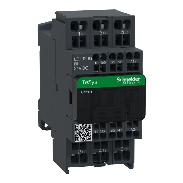 SCHNEIDER ELECTRIC - Leistungsschütz, 3p+1S+1Ö, 7,5kW/400V/AC3, 18A, Spule 24V DC