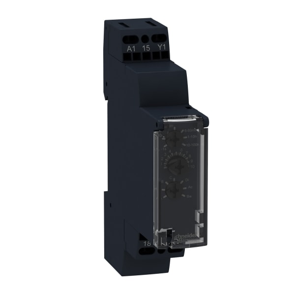 SCHNEIDER ELECTRIC - Zeitrelais 10 Funktionen, 0,1 s-100 h, Relais 1 W, 12-240VAC/DC