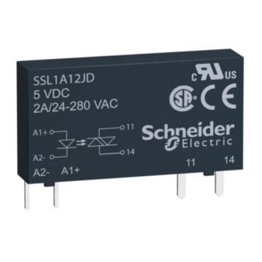 SCHNEIDER ELECTRIC - Halbleiterrelais, steckbar, E: 15-30 VDC, A: 24-280 VAC, 2 A, nullspann.