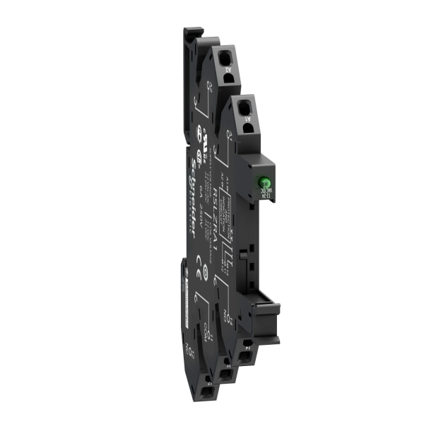 SCHNEIDER ELECTRIC - Sockel für schmales Interface-Relais RSL, LED, Federzug, 12/24 VAC/DC