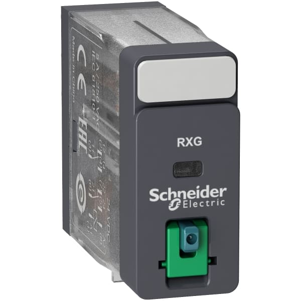 SCHNEIDER ELECTRIC - Steckb. Interface-Relais RXG, 2 W, 5 A, 24 VDC, ohne LED, mit Prüftaste