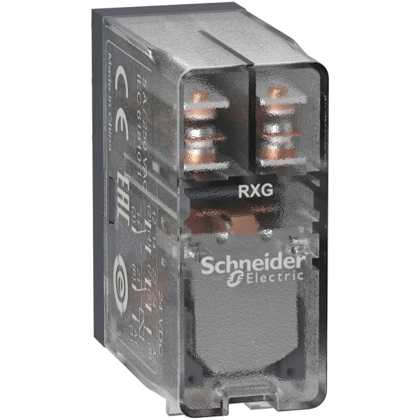 SCHNEIDER ELECTRIC - Steckb. Interface-Relais RXG, 2 W, 5 A, 24 VDC, Klarsichtgehäuse