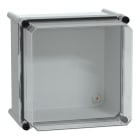 SAREL - Polyestergehäuse PLS Wandmontage 270x270x230mm IP66, transparente PC-Abdeckung