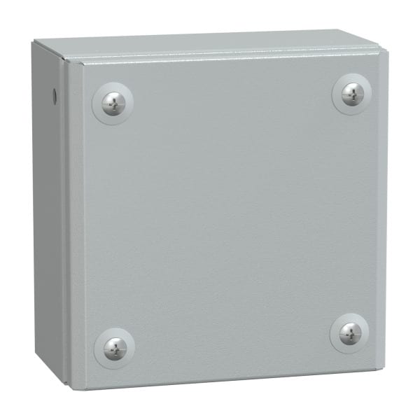 SAREL - Flaches Stahlgehäuse Spacial SBM 150x150x80mm IP66 IK10