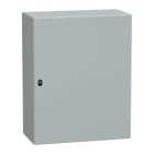 SAREL - Spacial S3D Volltür mit Montageplatte H1000xB800xT400 IP66 IK10 RAL7035. S