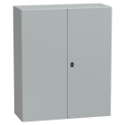 SAREL - Spacial S3D 2 Volltür mit Montageplatte H1200xB1000xT400 IP55 IK10 RAL7035.