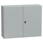 SAREL - Spacial S3D db Volltür m. Montageplatte H800xB1000xT300.IP55 IK10 RAL7035.