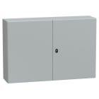 SAREL - Spacial S3D db Volltür m. Montageplatte H800xB1200xT300.IP55 IK10 RAL7035.