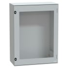 SAREL - Polyestergehäuse PLM Wandmontage, ohne MP H847x636xT300mm IP66, transp. Tür