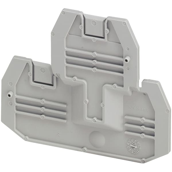 SCHNEIDER ELECTRIC - NSYTR Endabdeckung für Schraubklemmleiste mit zwei Ebenen, 1x1, 2,5 bis 4mm2
