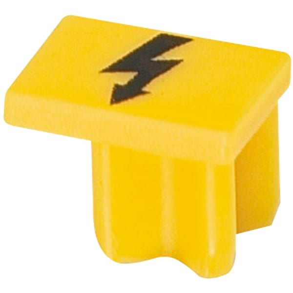 SCHNEIDER ELECTRIC - NSYTR Warnschild für Federklemmleisten, 2,5mm2, gelb