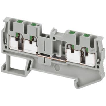 SCHNEIDER ELECTRIC - Reihenklemme PUSH-IN 2,5mm² 4fach GR