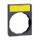 SCHNEIDER ELECTRIC - Schildträger 30x40mm m. Leerschild, für Ø 22 Geräte m. rundem Frontelement