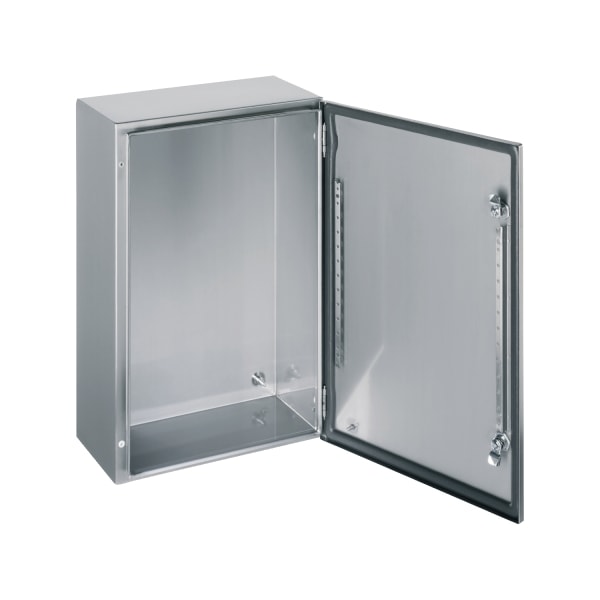 SAREL - SPACIAL S3X Edelstahl 316L, Scotch Brite-Oberfläche, H300xB300xT150mm.
