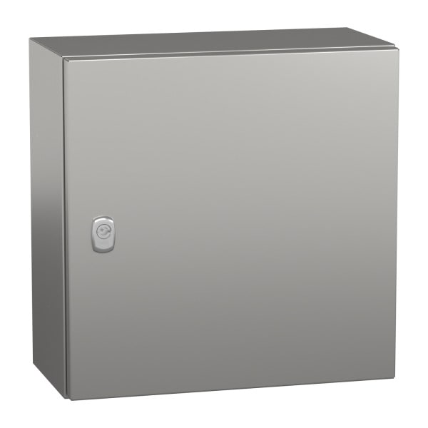 SAREL - SPACIAL S3X Edelstahl 304L, Scotch Brite-Oberfläche, H400xB400xT200mm.