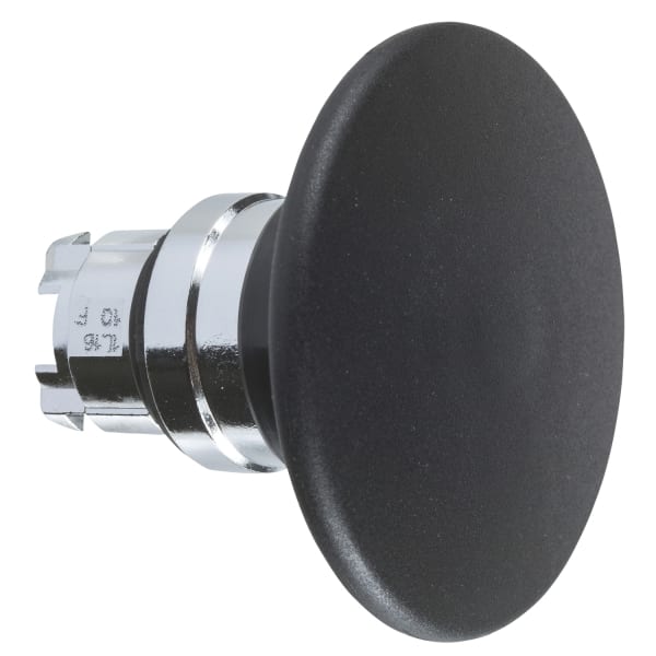 SCHNEIDER ELECTRIC - Pilzdrucktaster Frontelement XB4, Metall, 22mm, schwarz, Pilz 60mm, tastend
