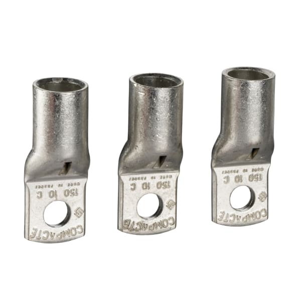 SCHNEIDER ELECTRIC - Gecrimpte Kabelschuhe für Kupfer-Kabel (3 Stk.), 150mm², mit Phasentrennern