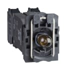 SCHNEIDER ELECTRIC - Lampenfassung+Befestigungsfl., XB5, ws, Trafo, Glühlampe BA9s, 1S+1Ö, 120VAC