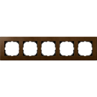 MERTEN - Holzrahmen, 5fach, Walnuss, M-PLAN