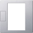 MERTEN - Zentralpl. f. Univers. Temperaturregl.-Eins. m. Touch-Display, aluminium, Sys. M