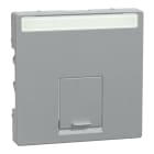 MERTEN - Zentralplatte für Actassi-Connector 1fach, aluminium, System M