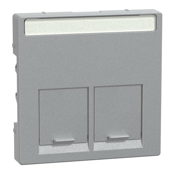 MERTEN - Zentralplatte für Actassi-Connector 2fach, aluminium, System M