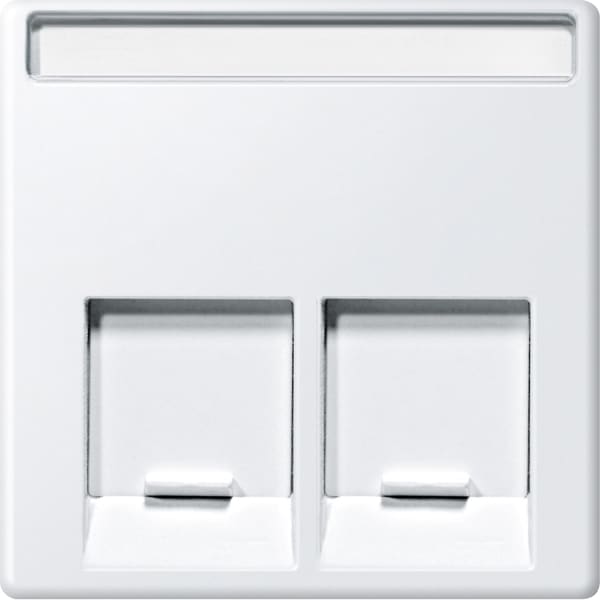 MERTEN - Zentralplatte für Actassi-Connector 2fach, polarweiß, System M