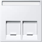 MERTEN - Zentralplatte für Actassi-Connector 2fach, polarweiß, System M