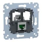 MERTEN - Tragplatte 1fach mit Anschlußmodul Actassi RJ45 Cat6A STP